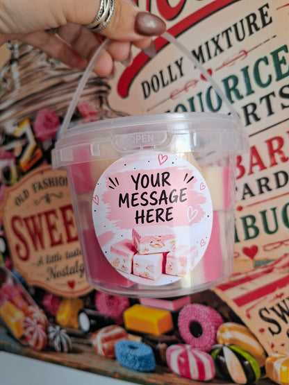 Personalised Fudge Gift Tubs – Pick Your Flavour & Add Your Own Message