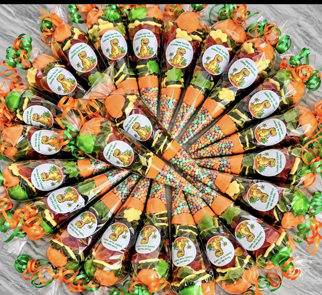 Dinosaur Party Sweet Cones