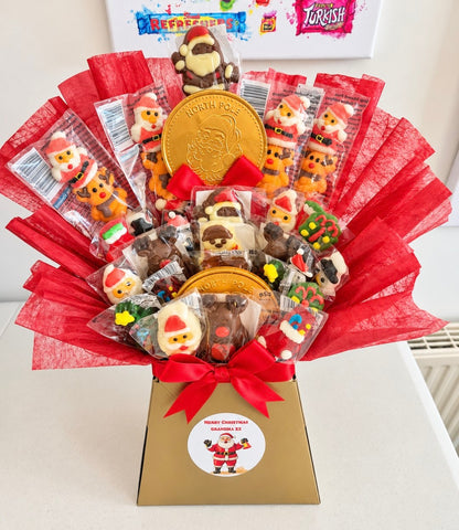 Personalised Christmas Sweet & Chocolate Bouquet