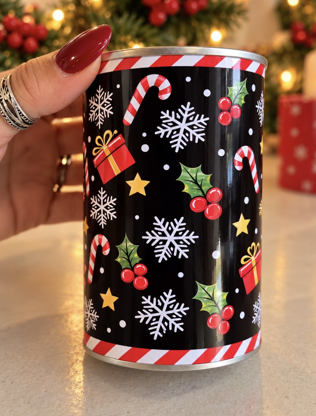 Bah Humbug Christmas Sweet Tin – Mint Humbugs