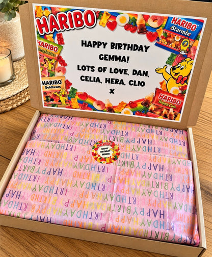 Haribo Sweet Letterbox Gift Box | Personalised Haribo Gift