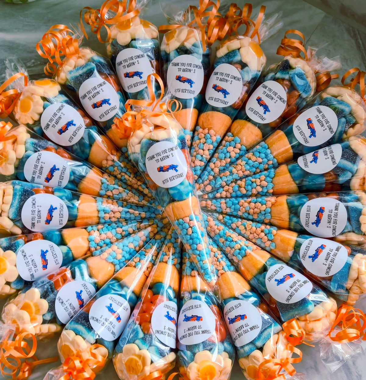 Personalised NERF Party Sweet Cones | NERF Party Favours