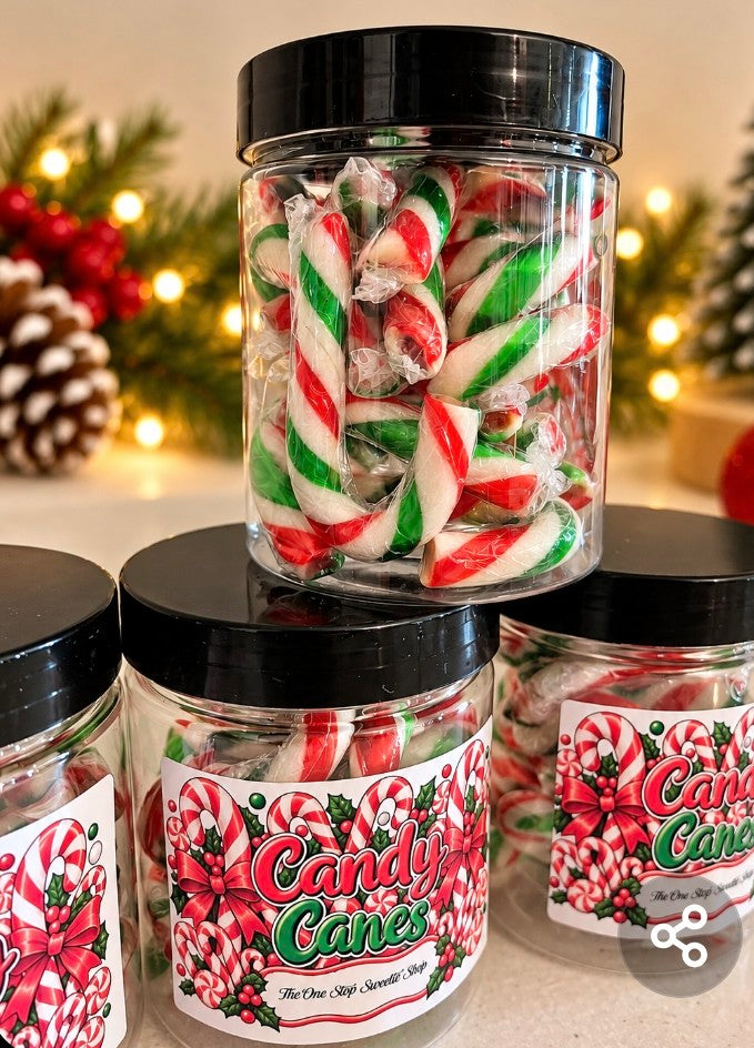 Christmas Candy Cane Sweet Jar – Traditional Festive Christmas Gift