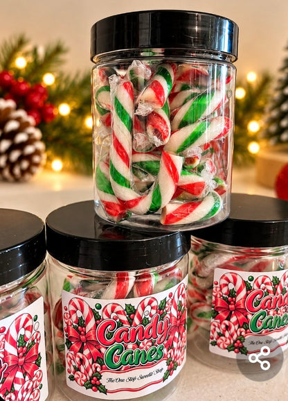 Christmas Candy Cane Sweet Jar – Traditional Festive Christmas Gift