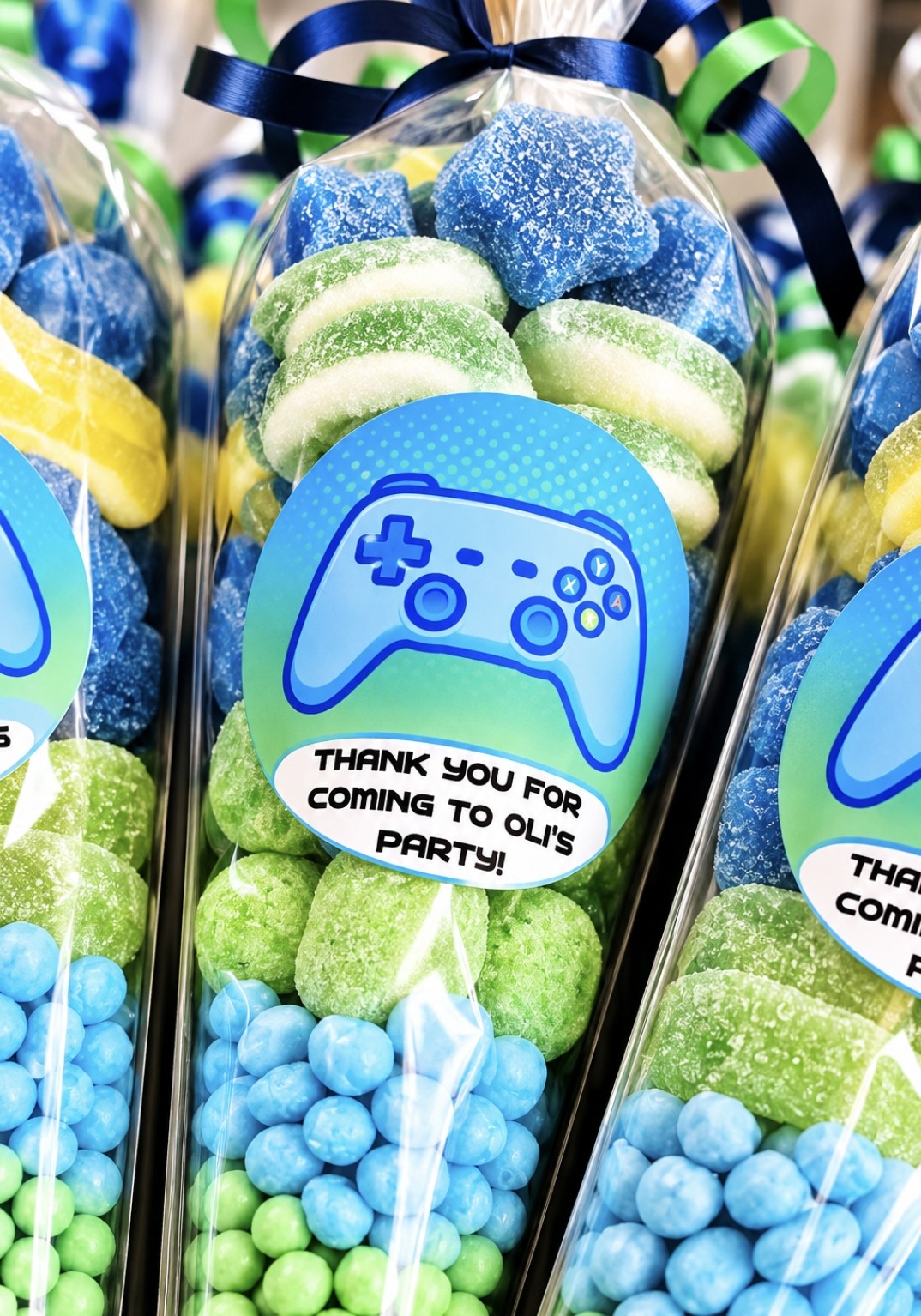 Personalised Gaming Party Sweet Cones | Gaming Birthday Favours