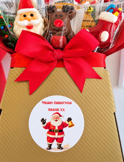 Personalised Christmas Sweet & Chocolate Bouquet