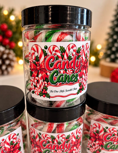 Christmas Candy Cane Sweet Jar – Traditional Festive Christmas Gift