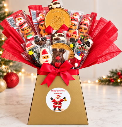 Personalised Christmas Sweet & Chocolate Bouquet