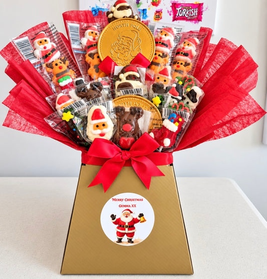 Personalised Christmas Sweet & Chocolate Bouquet