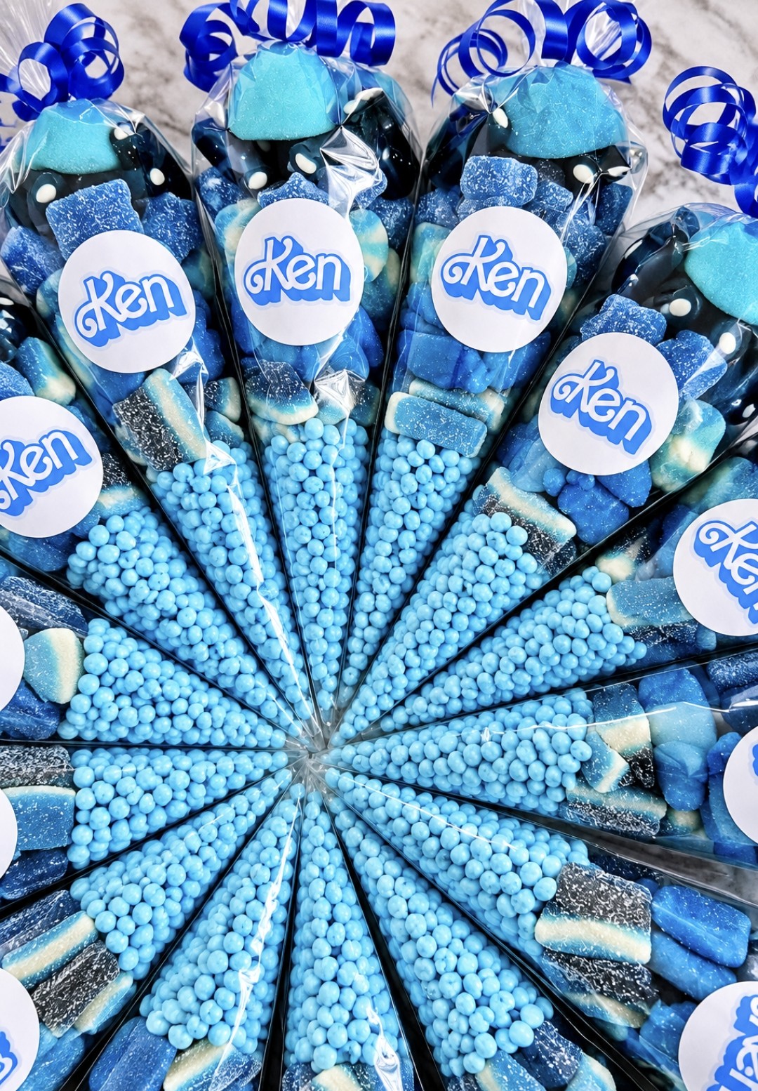 Ken Party Sweet Cones | Personalised Birthday Favours