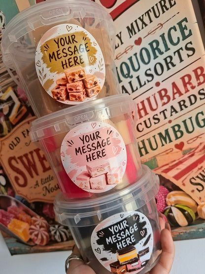 Personalised Fudge Gift Tubs – Pick Your Flavour & Add Your Own Message