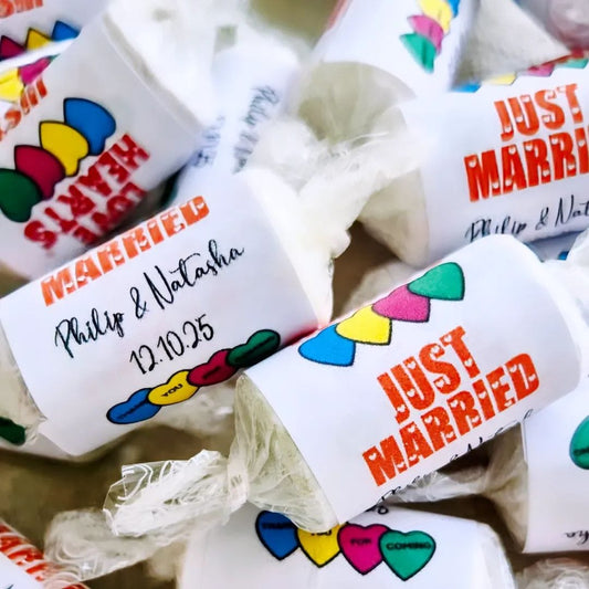 Custom Swizzel Love Hearts – Wedding & Engagement Favours