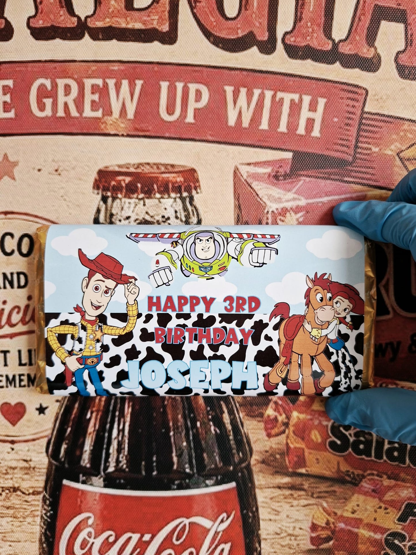 Personalised Toy Story Chocolate Bar