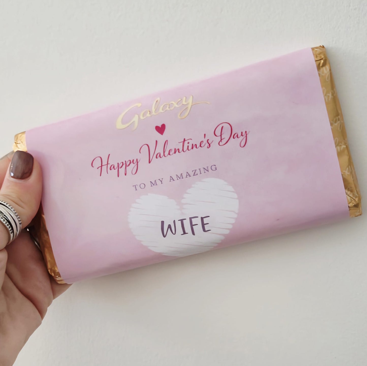 Galaxy Happy Valentine’s Day “Wife” Chocolate Bar